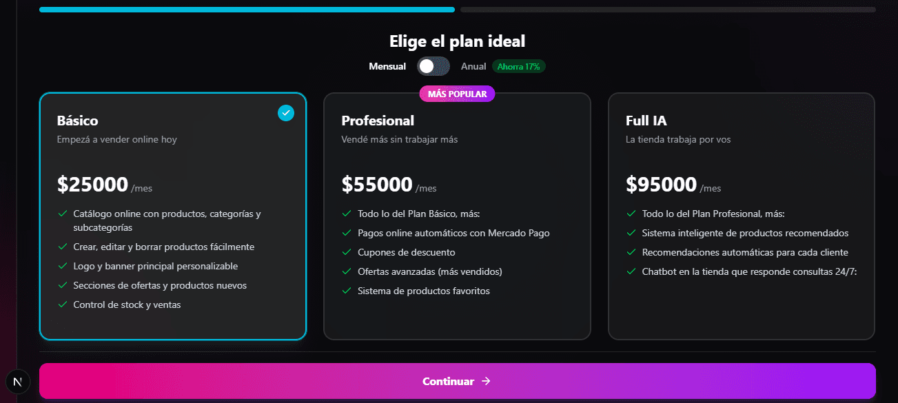 Elige tu Plan Ideal